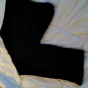 Women's 2X New York Laundry black velour pants with the look of velvet!